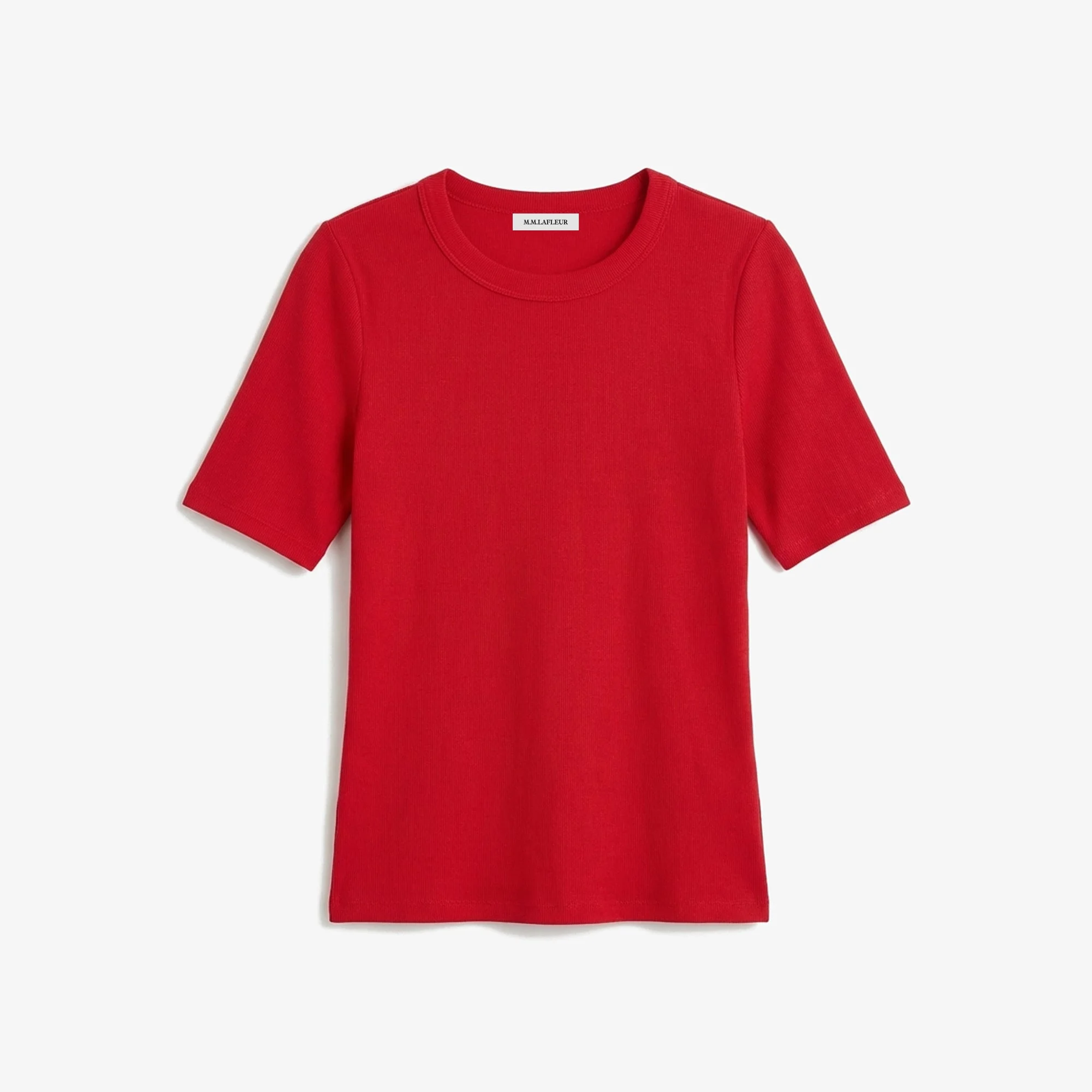 Chana Fitted T-Shirt - Organic Ribbed Pima Cotton - 1