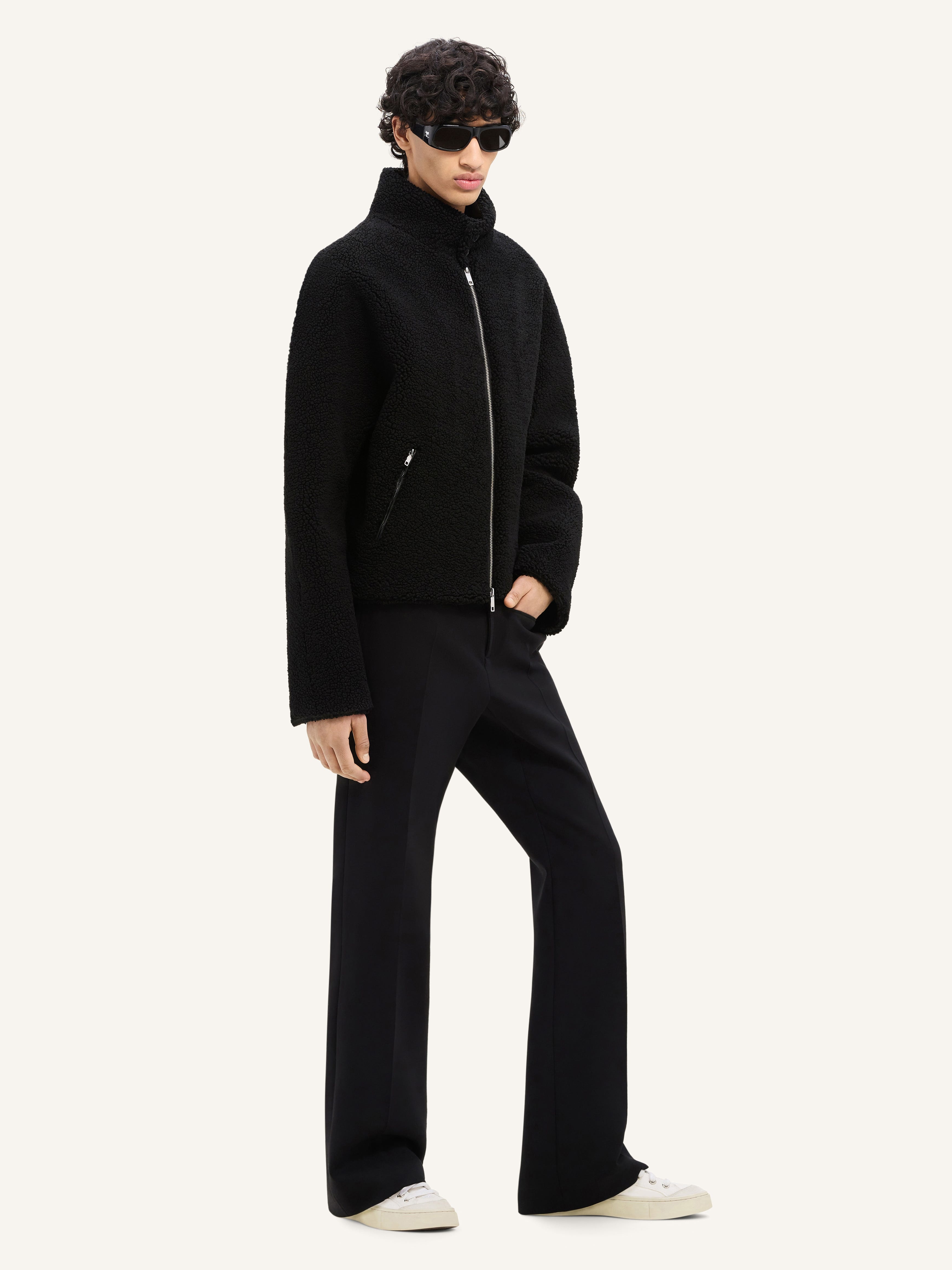 FLEECE BOMBER JACKET - 3