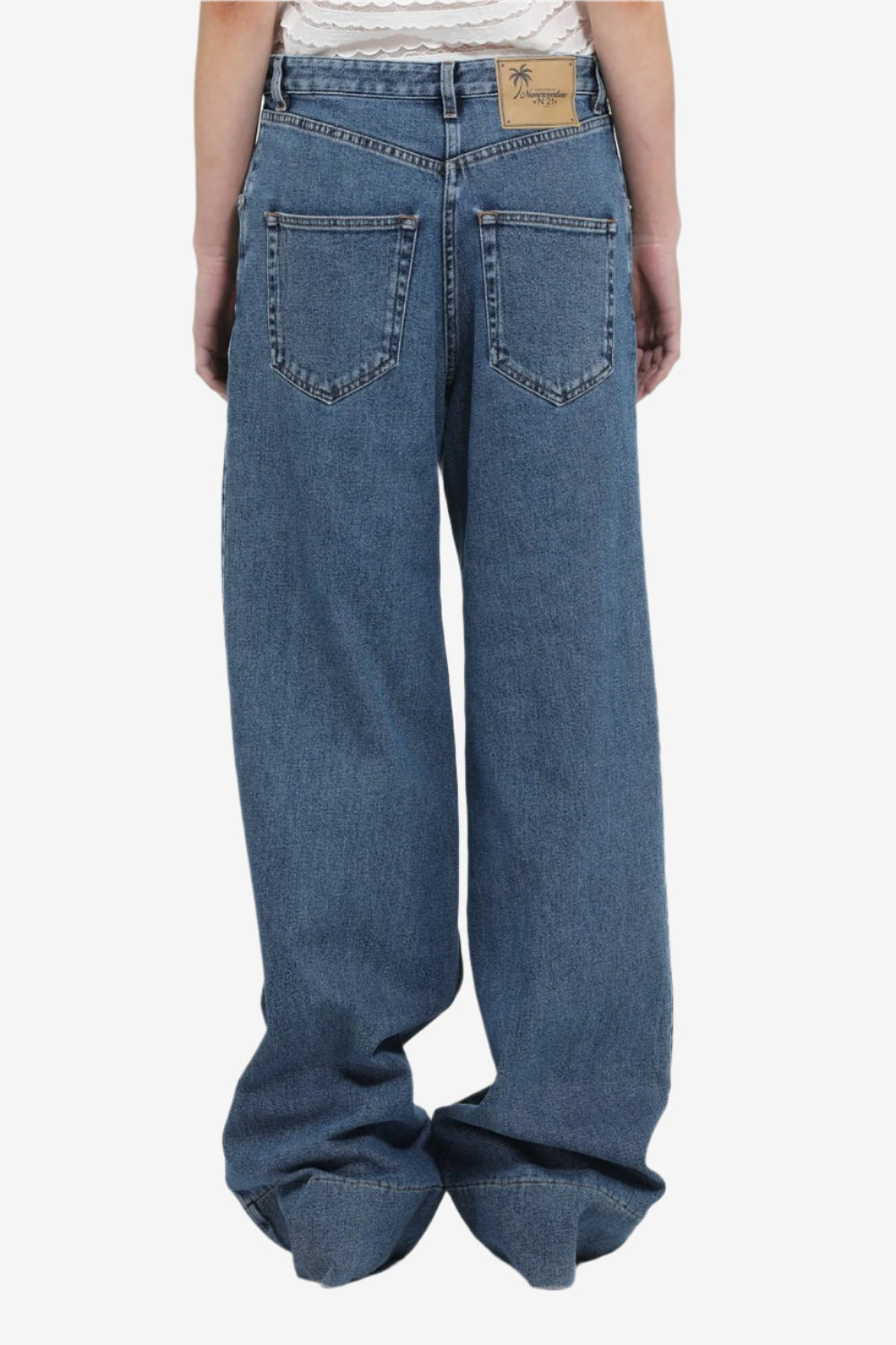 RELAXED FIT DENIM TROUSERS - 2