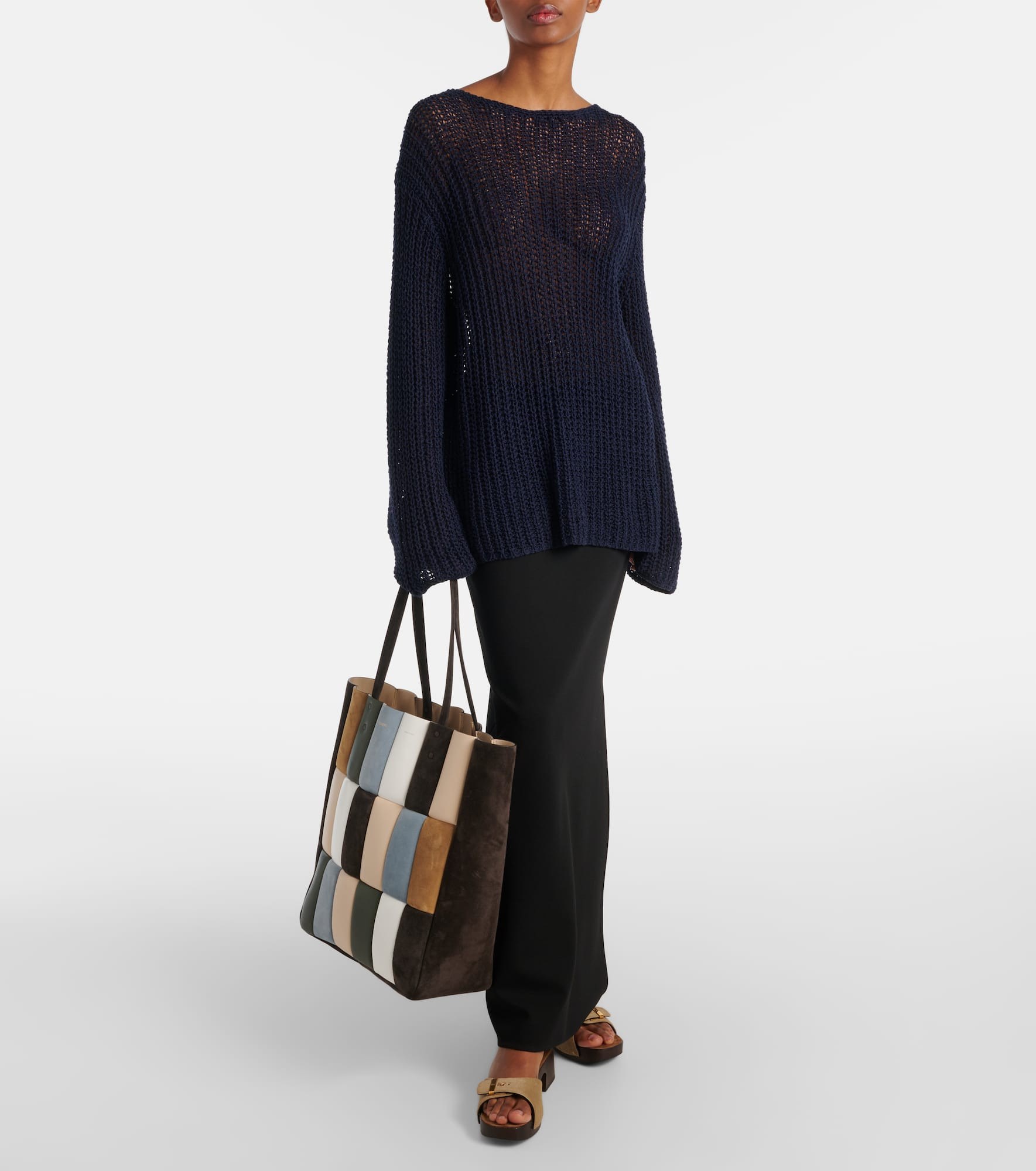 Elowen open-knit cotton-blend sweater - 2