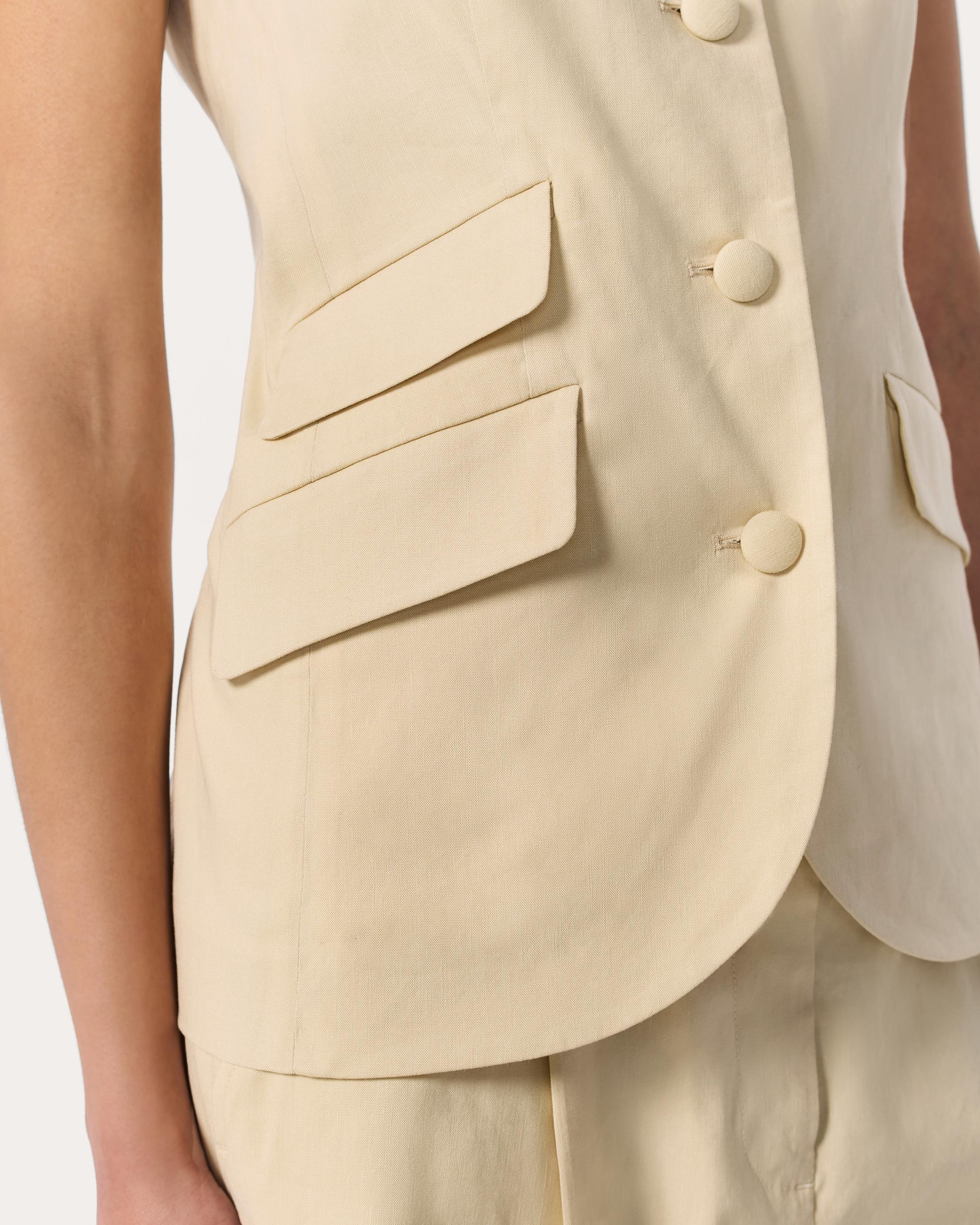 Slade Linen-Blend Vest - 5