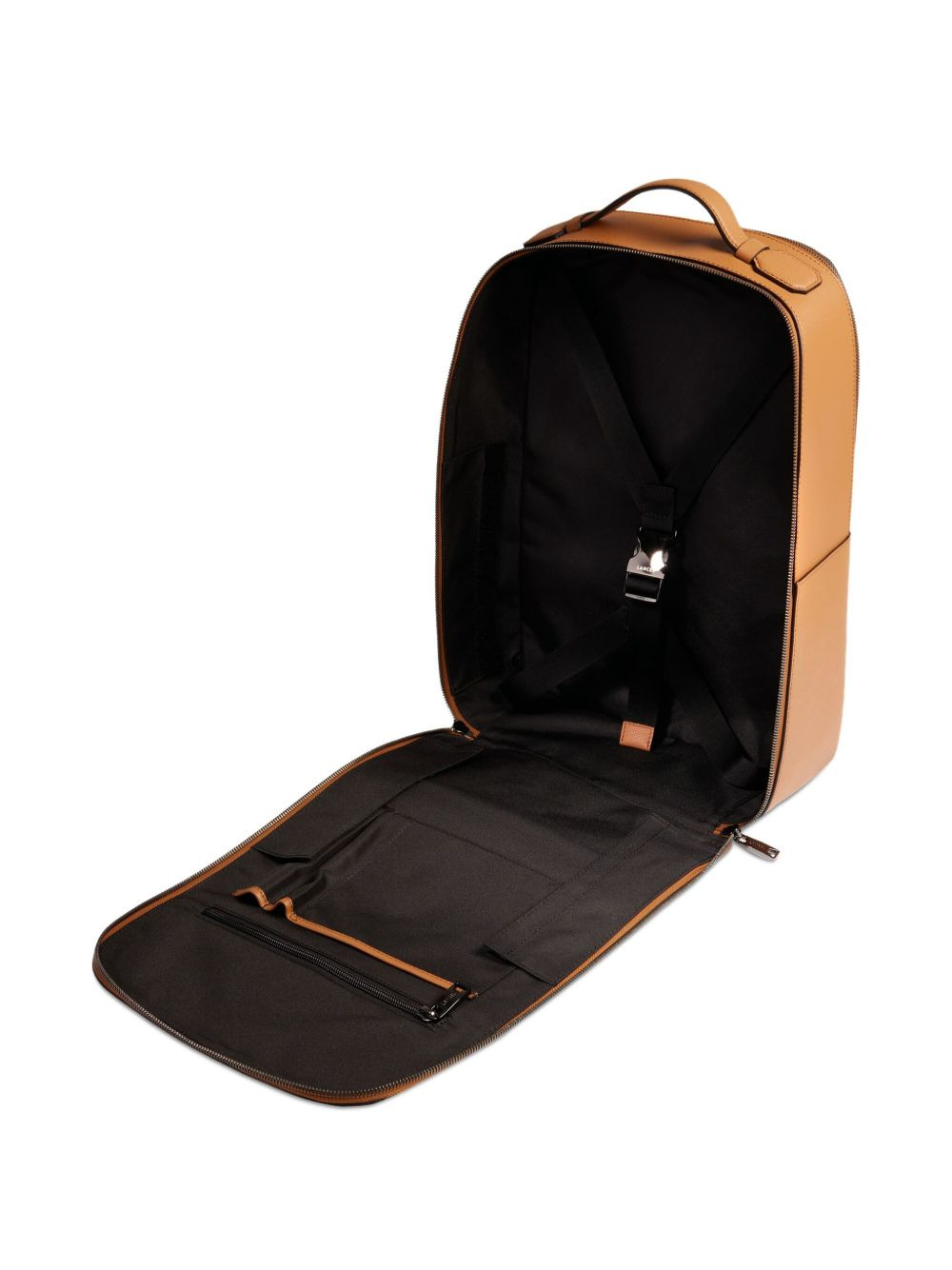 leather top-handle backpack - 4