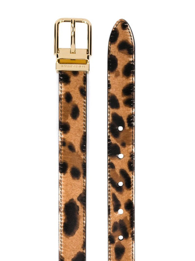 Dolce & Gabbana adjustable leopard print belt outlook