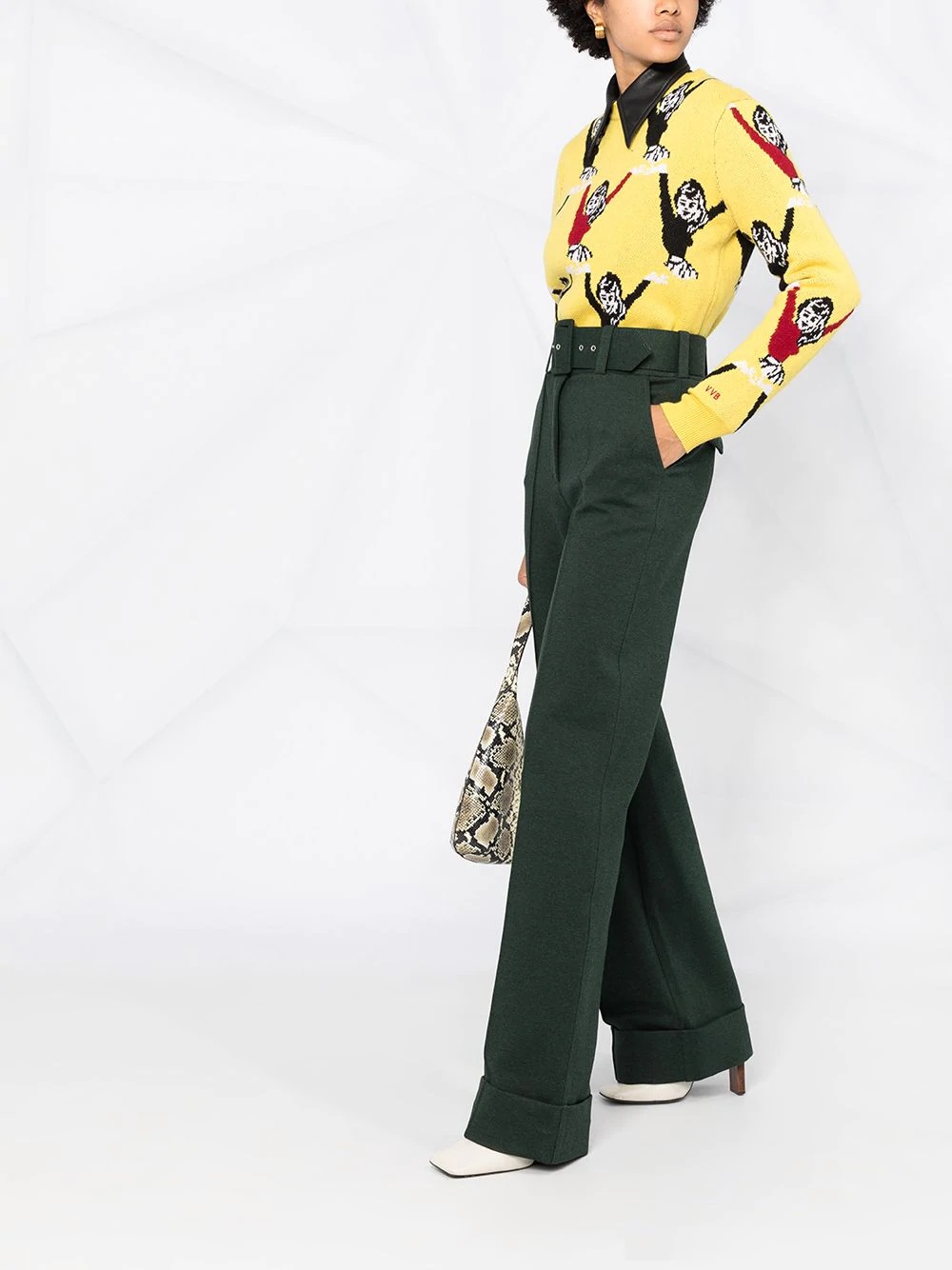 high-waisted trousers - 4