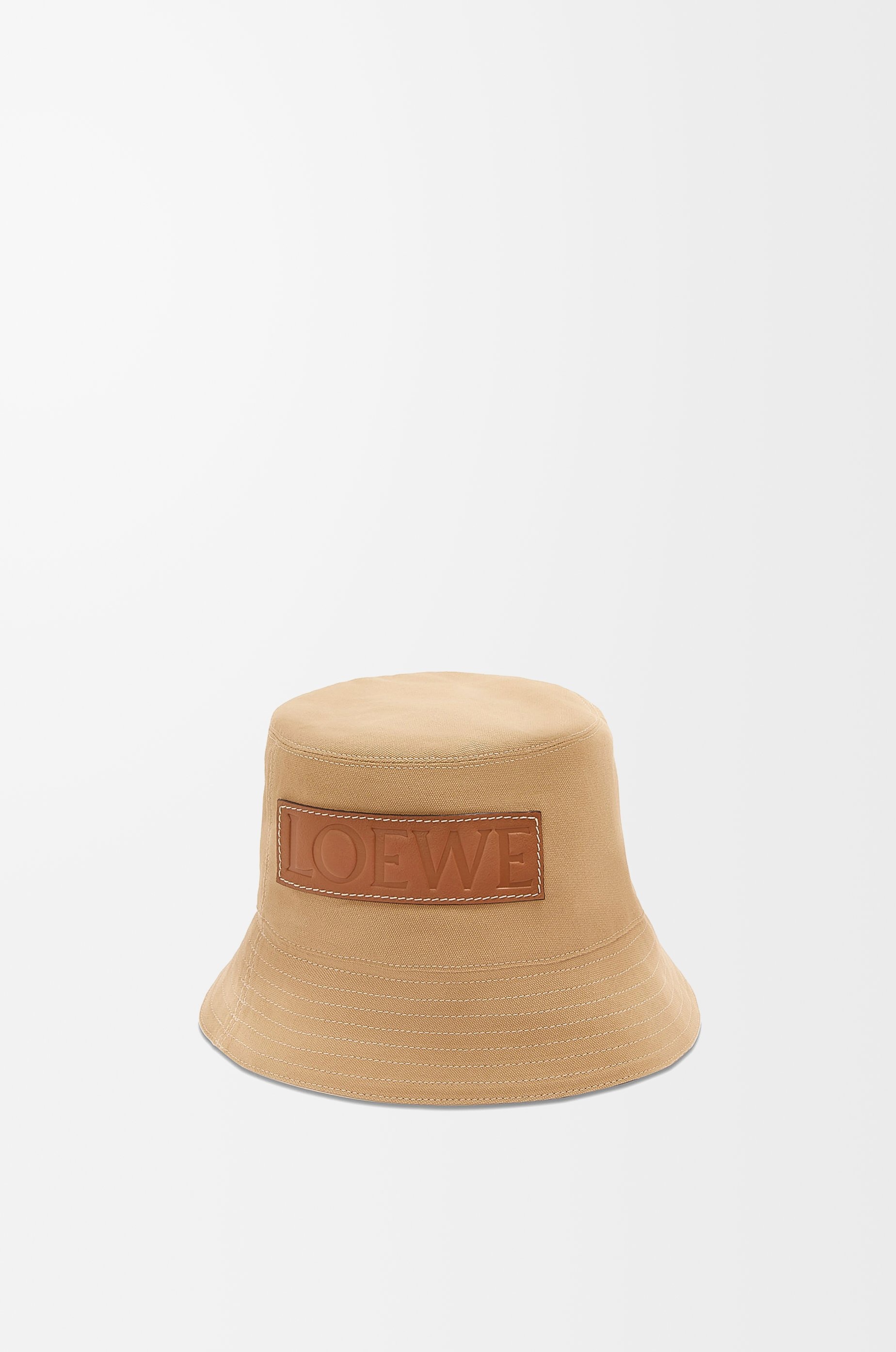Bucket hat in canvas and calfskin - 2