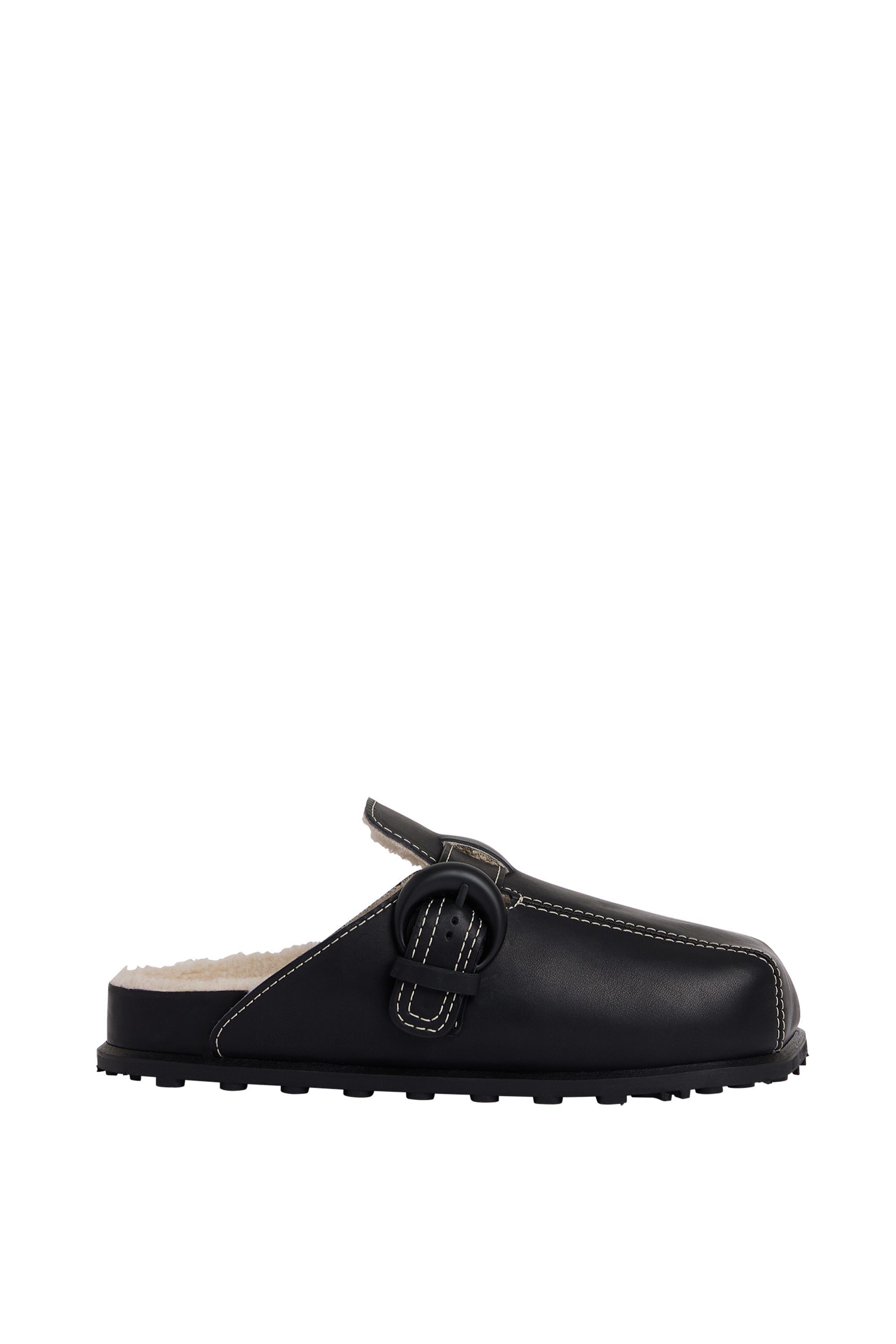 Vegetable Tanned Leather Slide Sandal - 1