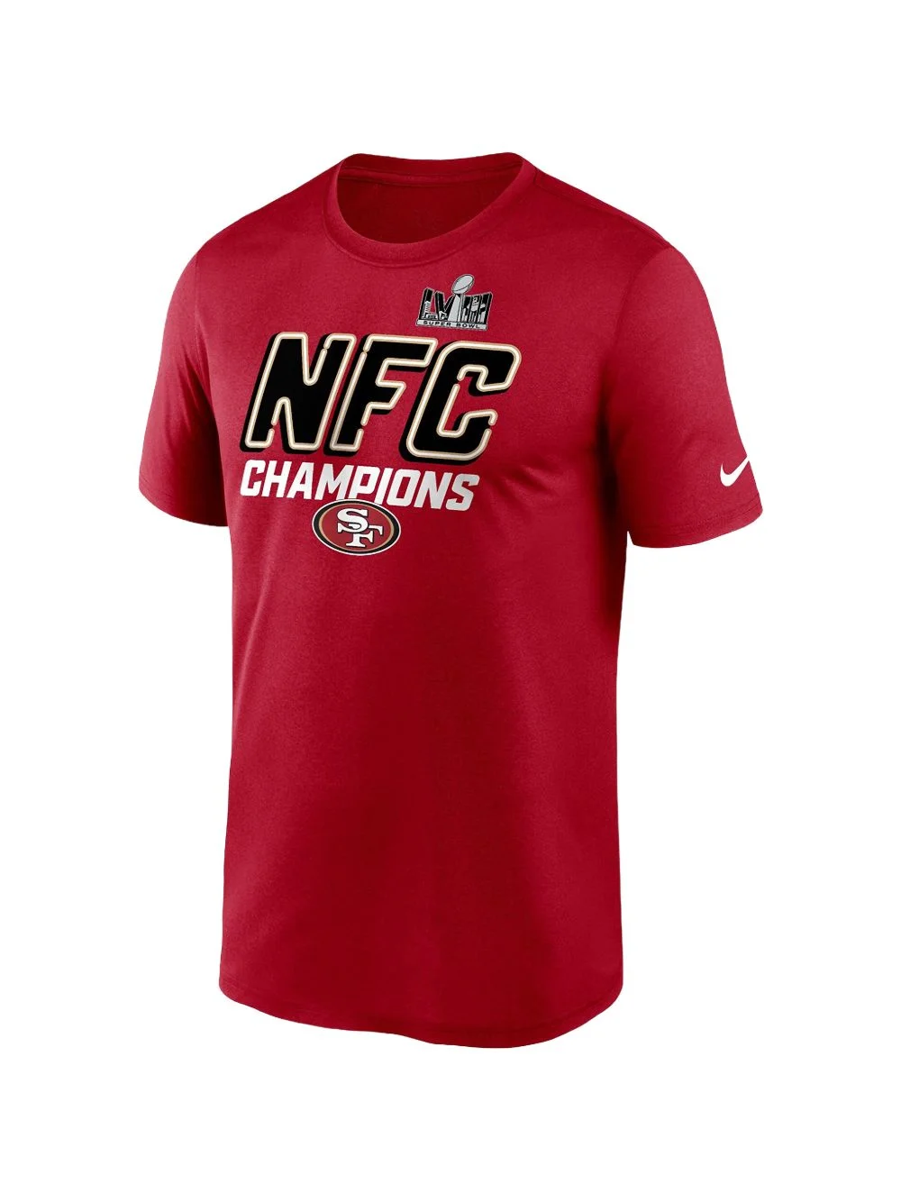 Scarlet San Francisco 49ers 2023 NFC Champions Iconic T-shirt - 1