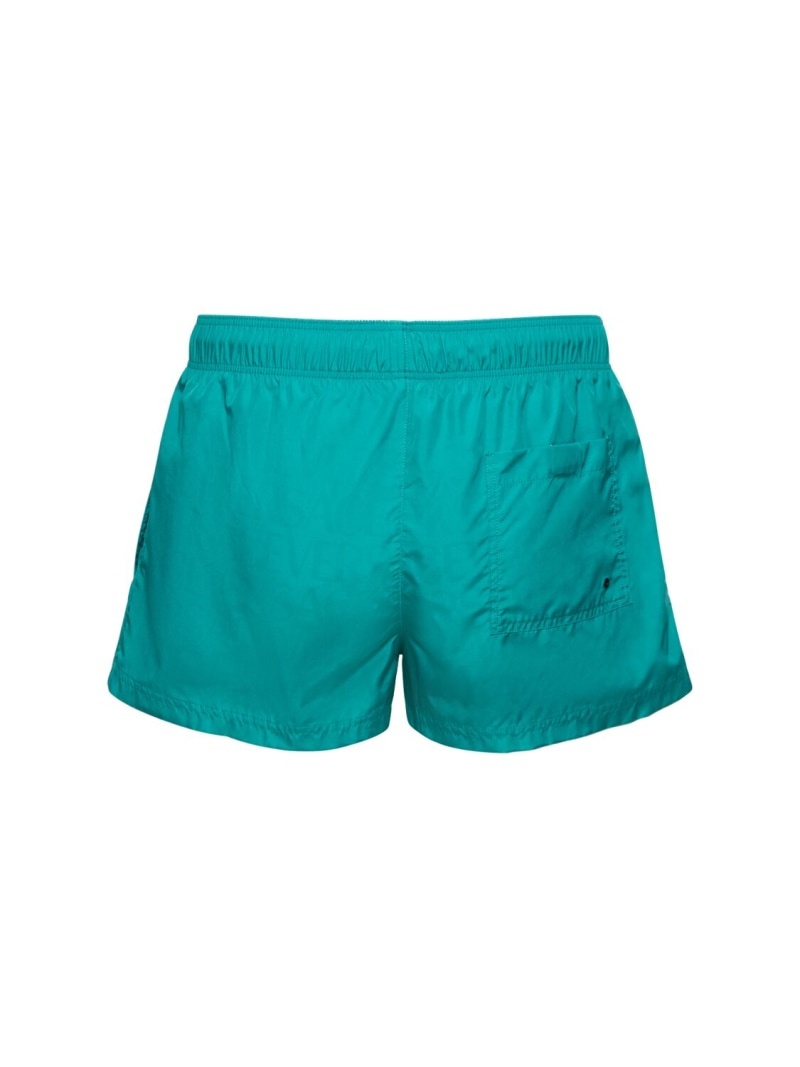 Ghost logo printed nylon swim shorts - 4