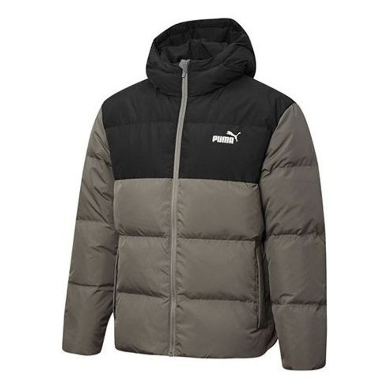 PUMA Puffer Down Jacket 'Olive Green Black' 530695-42 - 1