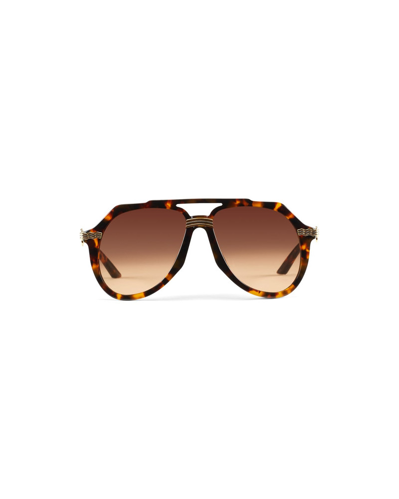 CASABLANCA Rajio Gold & Brown Sunglasses outlook