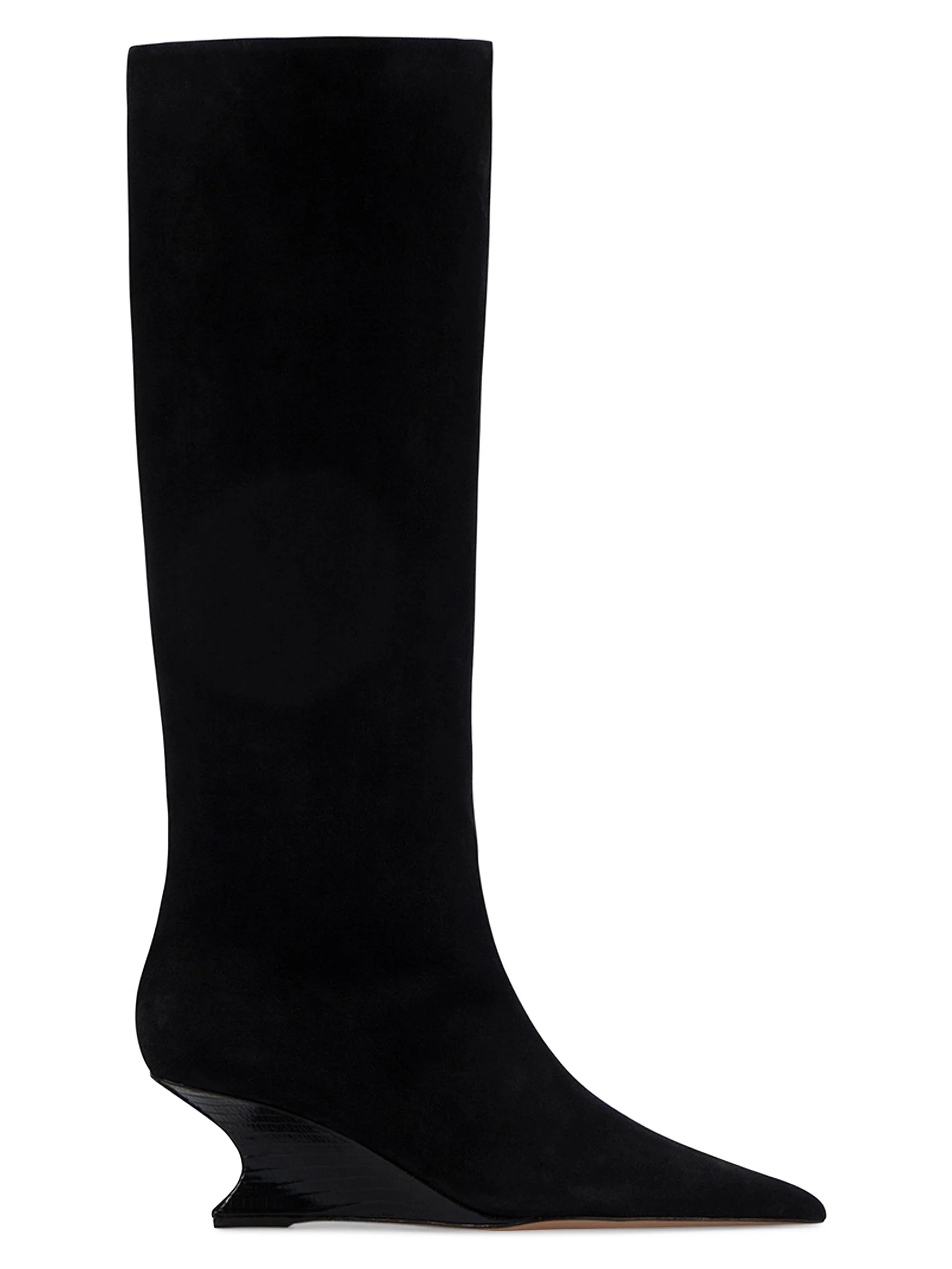 Women's Nina 50MM Leather Knee-High Boots - Black - 1