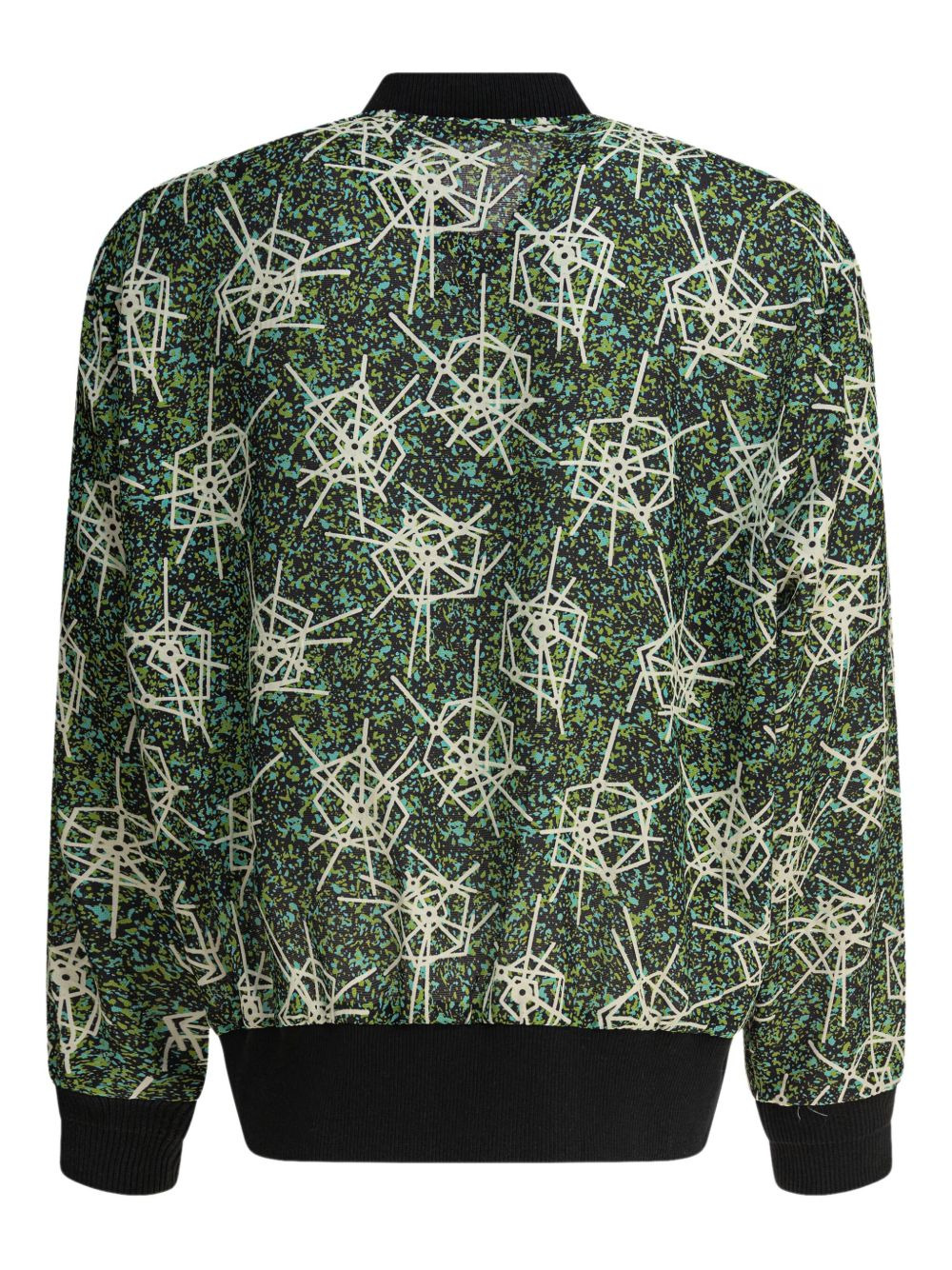 abstract-print bomber jacket - 2