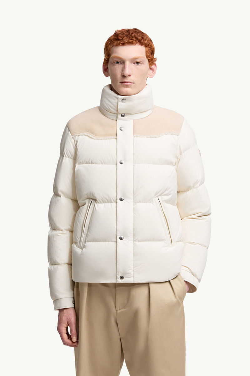 Verine Suede-Trimmed Short Down Jacket 3