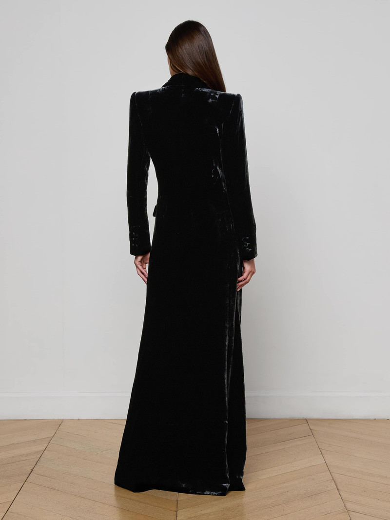 Stormi Velvet Tuxedo Maxi Dress 4