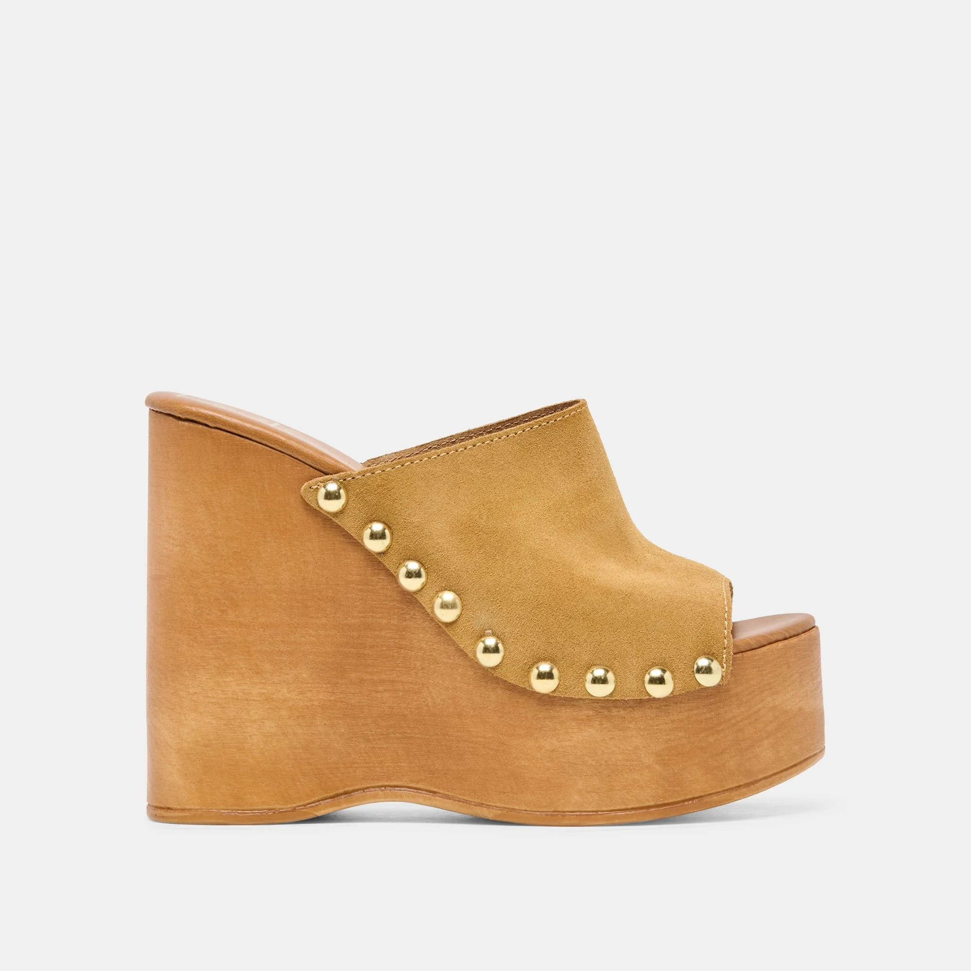 BIRK WEDGES TAN SUEDE - 1