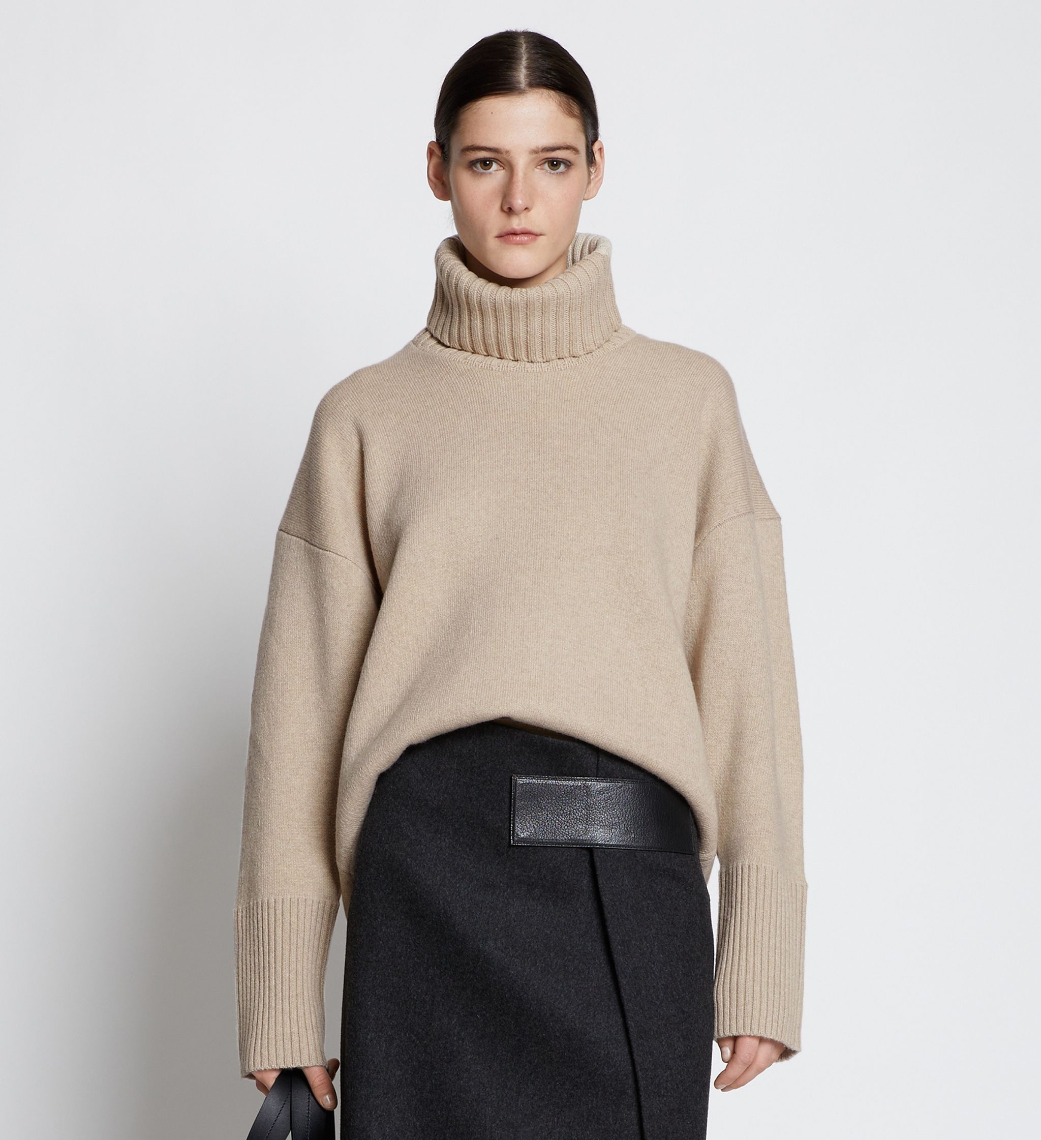 Doubleface Eco Cashmere Oversized Turtleneck Sweater - 2