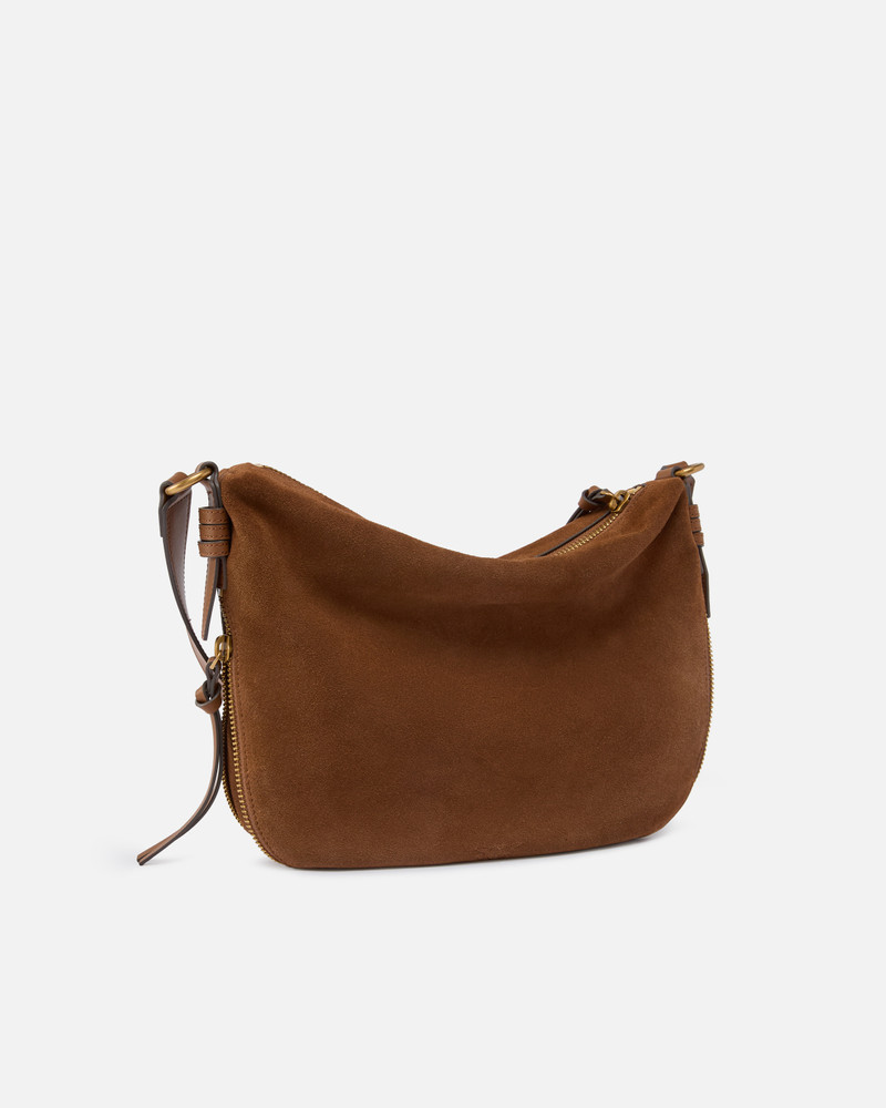 PINKO MEDIUM SUEDE HOBO BAG WITH LOVE BIRDS LOGO outlook