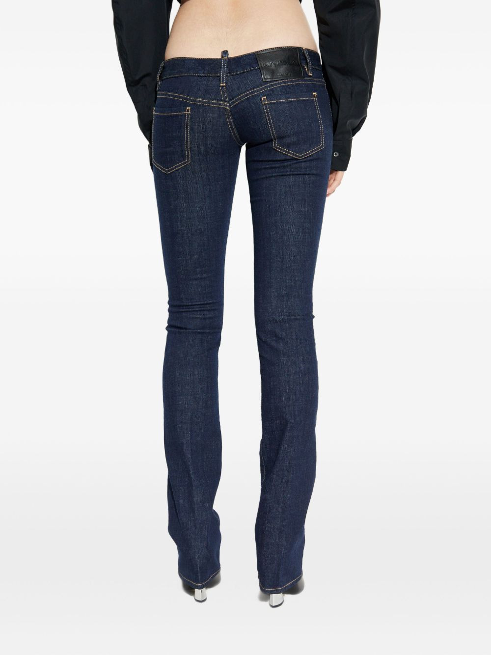 low-rise bootcut jeans - 4