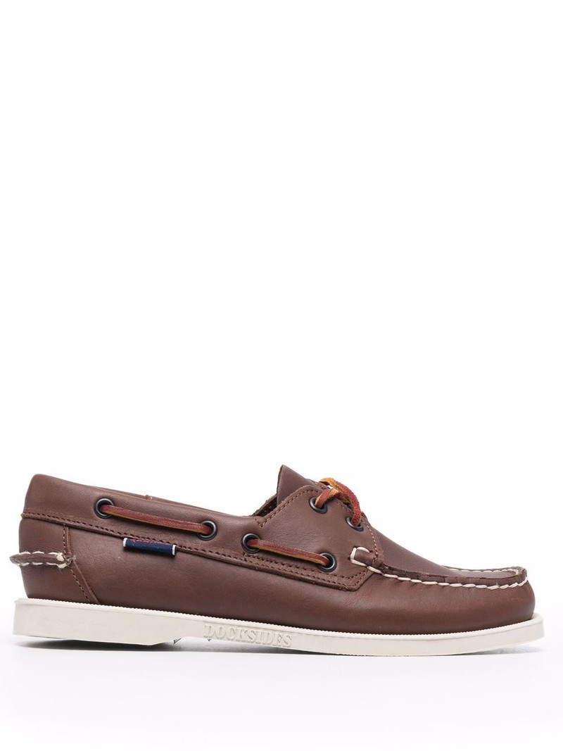 lace-up leather loafers 1