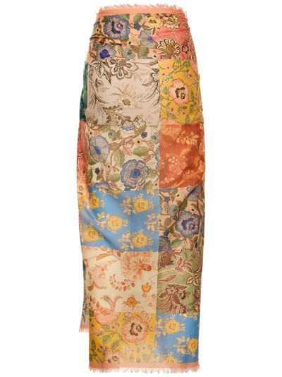 Zimmermann Printed cotton pareo skirt outlook