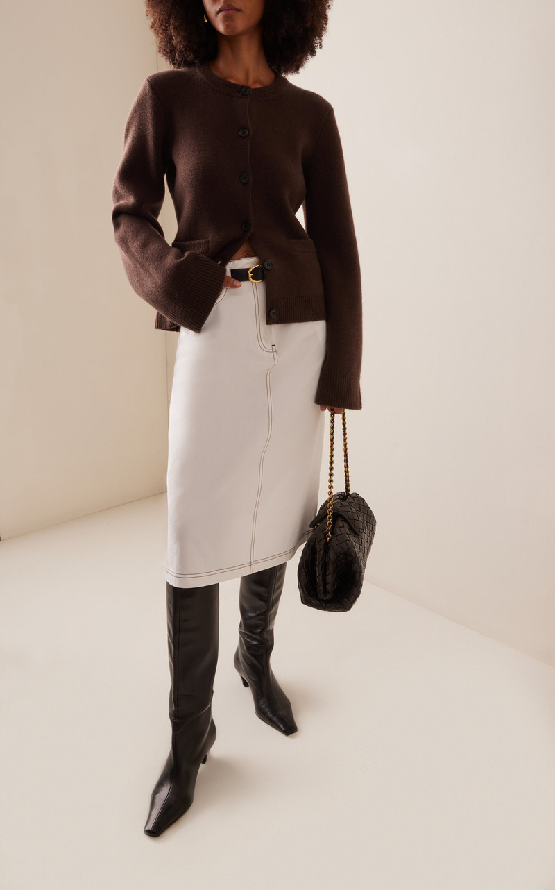 Jenni Kayne Cooper Wool-Cashmere Cardigan brown outlook