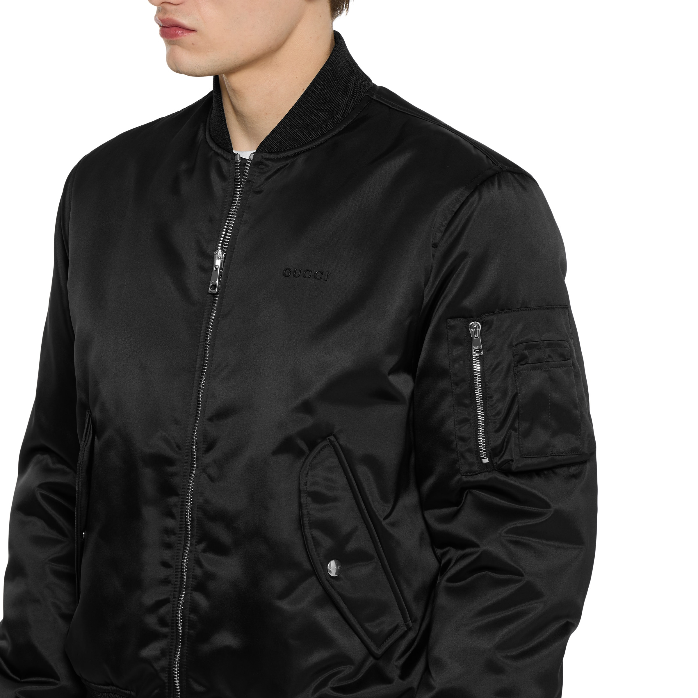 Heavy nylon canvas bomber jacket - 5