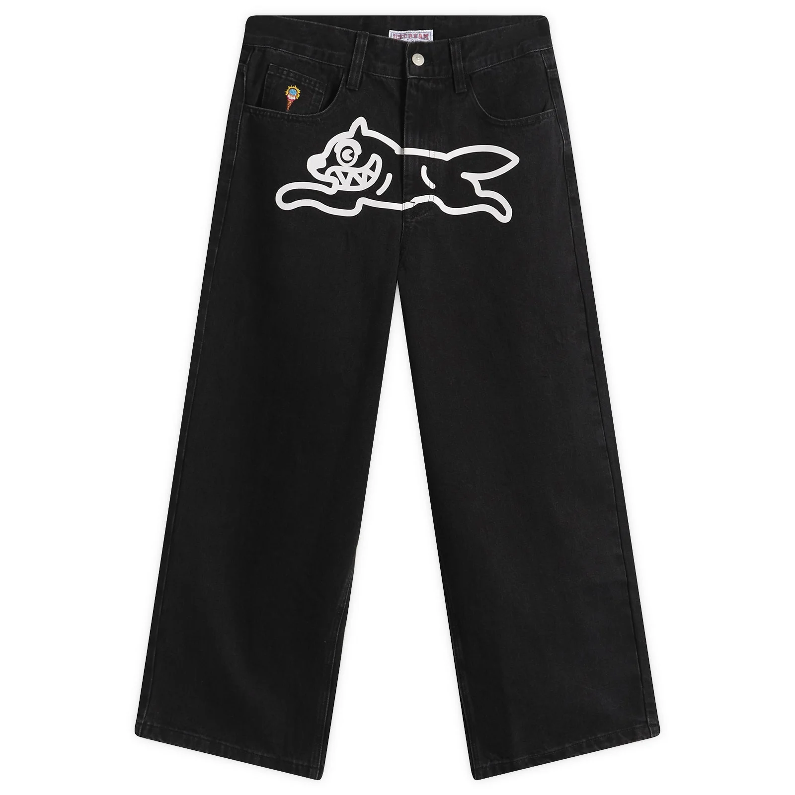 ICECREAM Running Dog Triple Scoop Wide Denim Jeans - 1