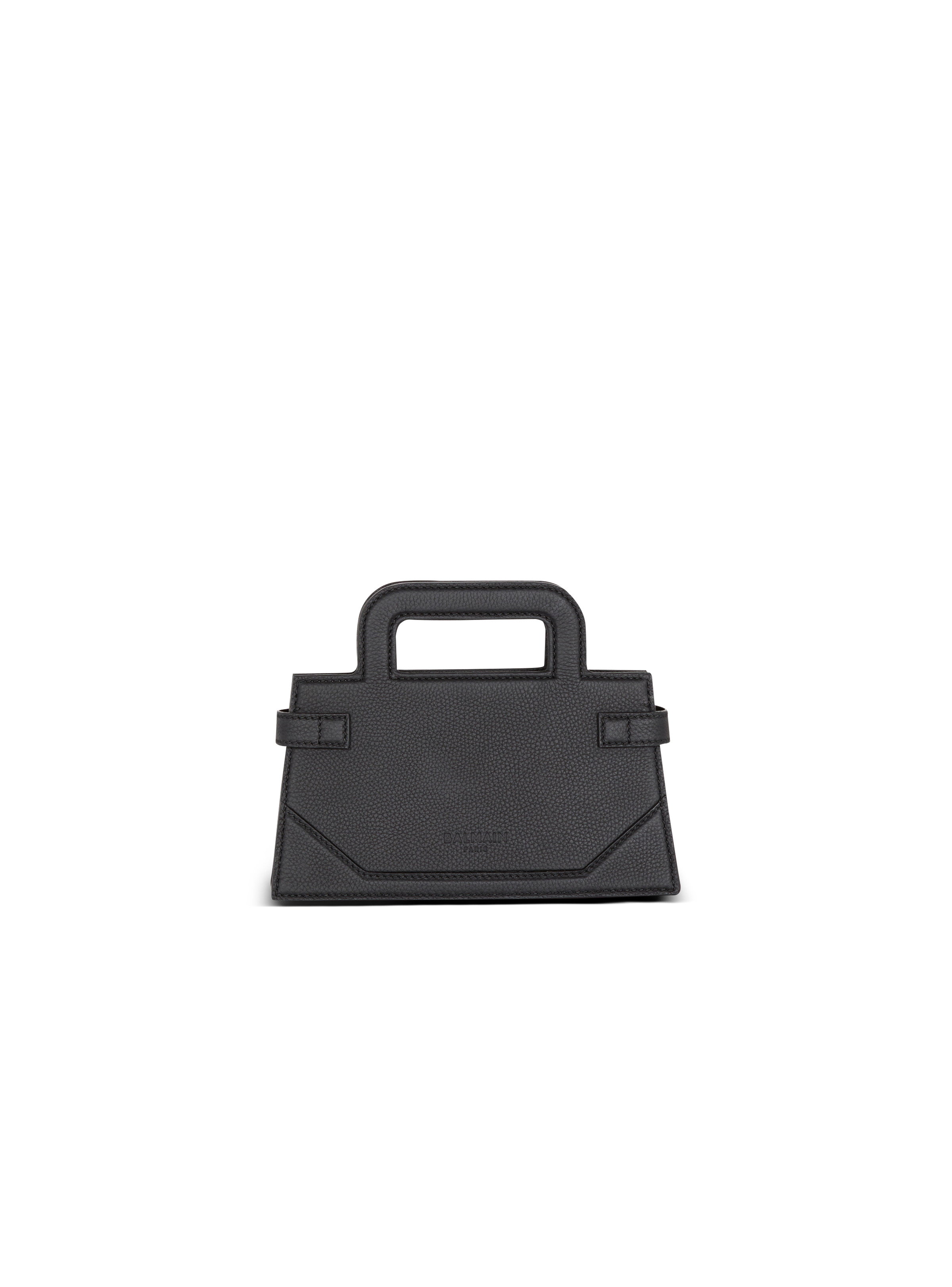 Small B-Buzz Top Handle bag in grained leather - 4