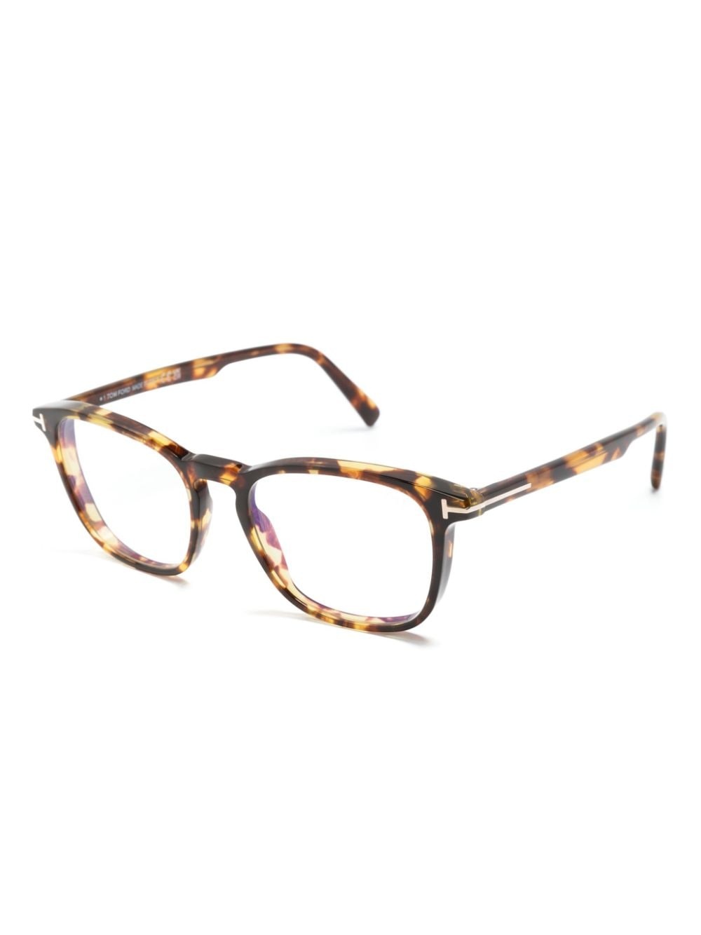 tortoiseshell square-frame glasses - 2