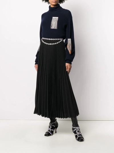 Christopher Kane crystal embellished turtle neck jumper outlook