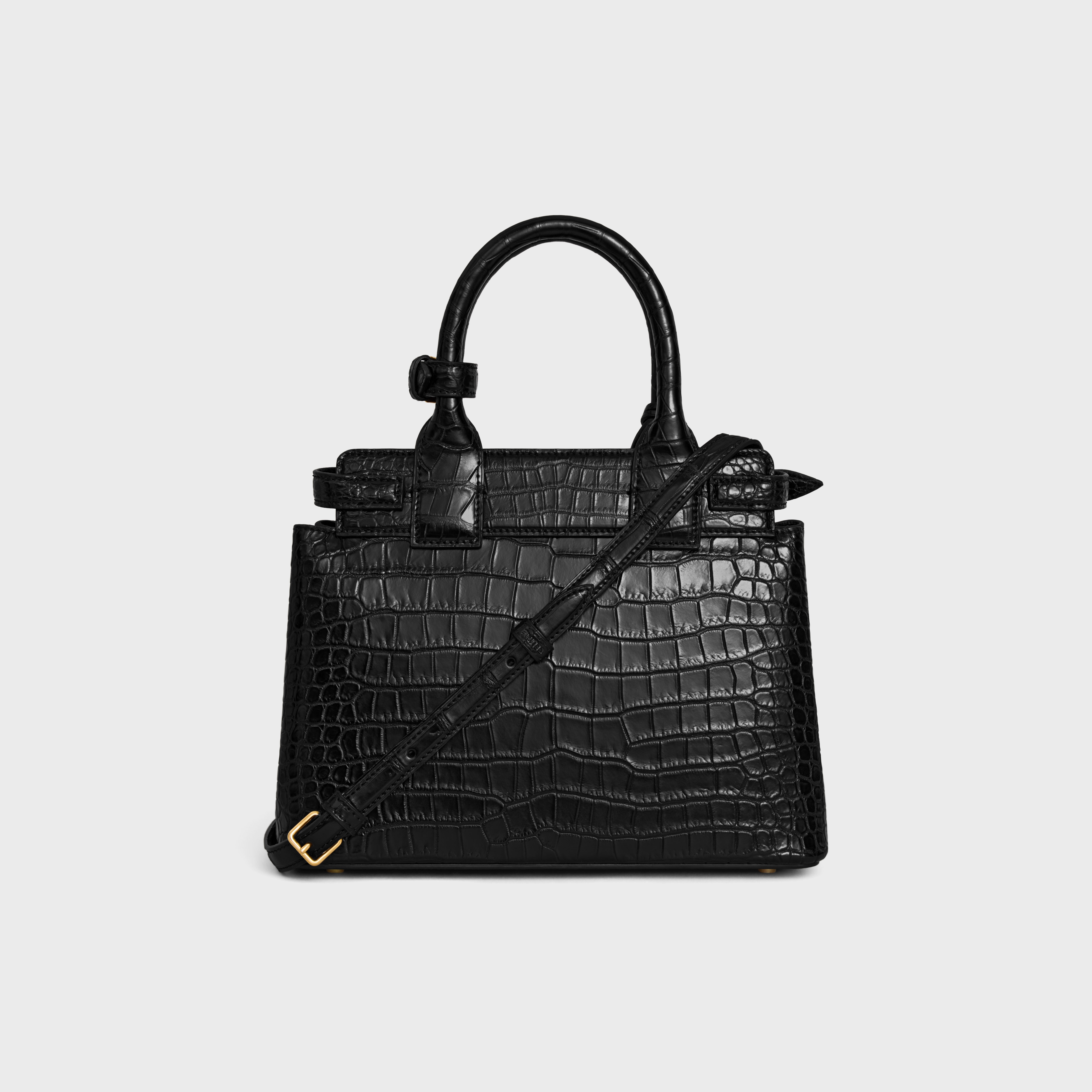 TEEN CELINE CONTI BAG in POROSUS crocodile - 3