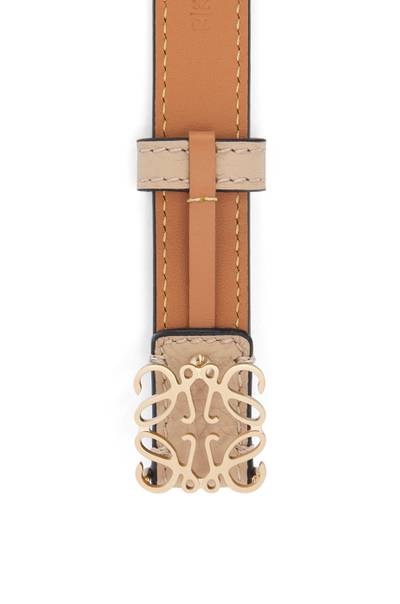 Loewe Anagram belt in soft grained calfskin and brass outlook