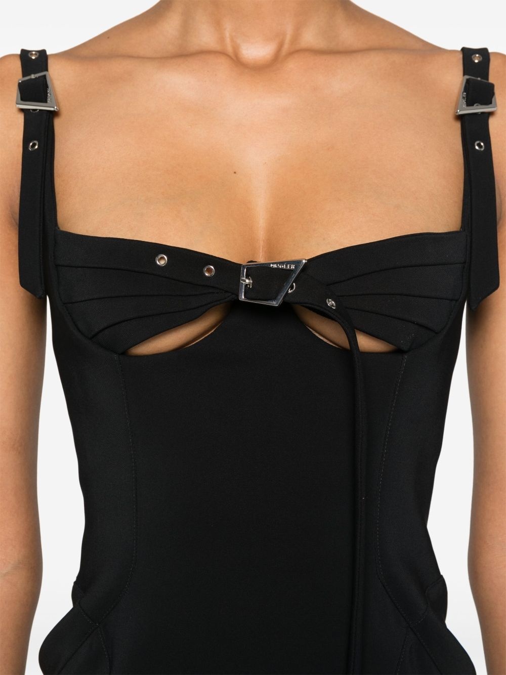 bucked bustier midi dress - 5
