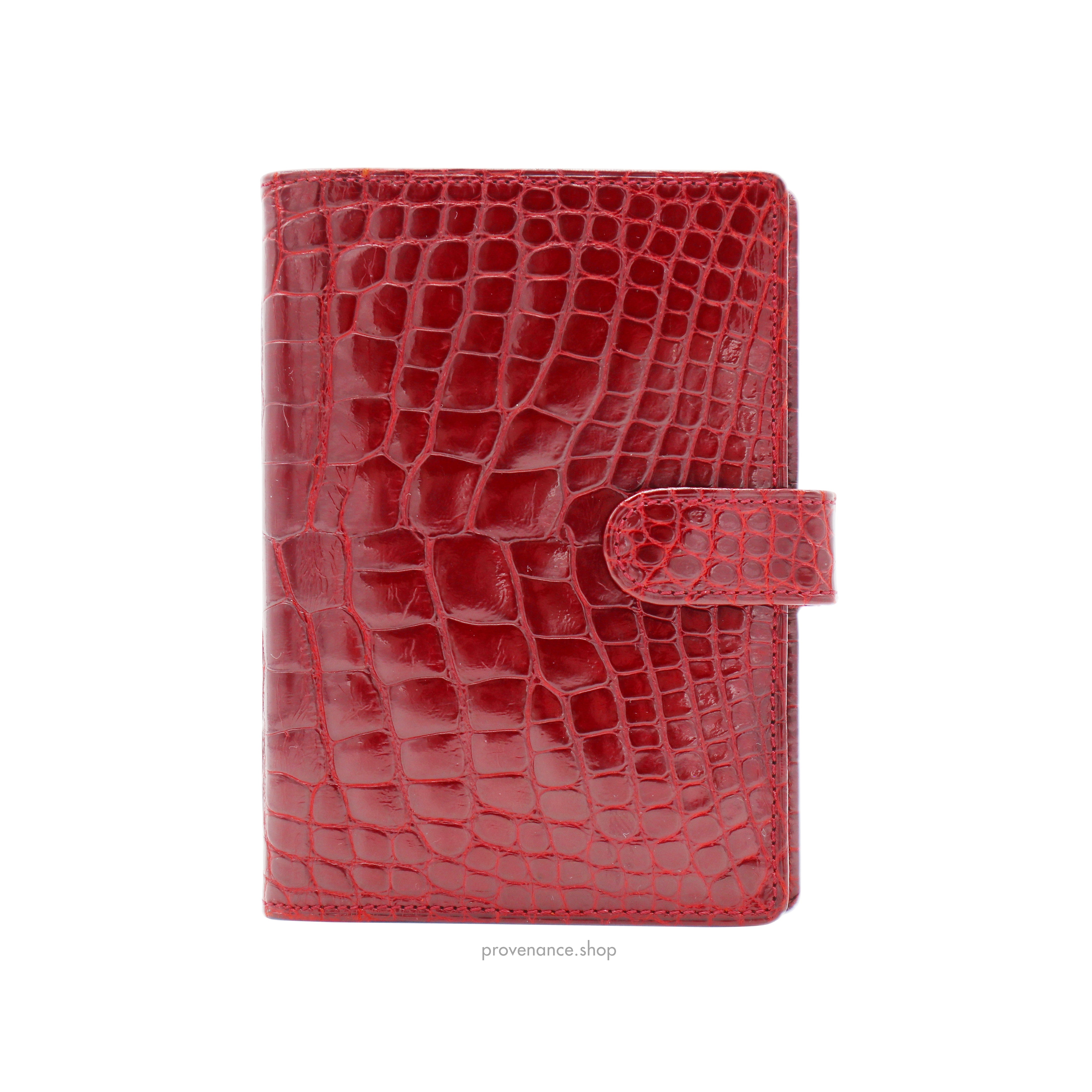 Louis Vuitton SPECIAL ORDER Agenda Fonctionnel PM - Alligator Rubis - 4