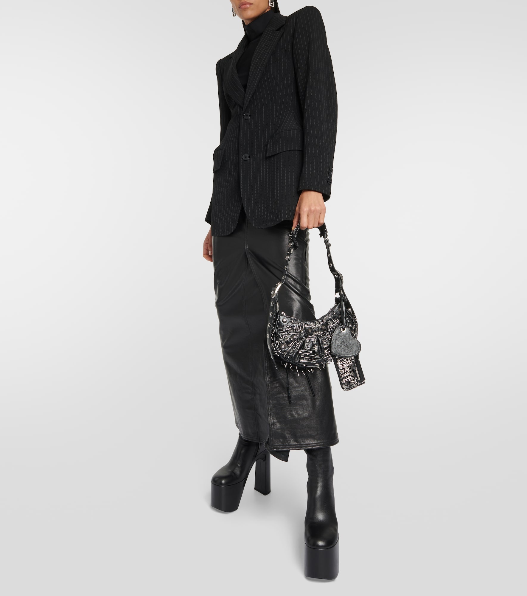 Le Cagole XS leather shoulder bag - 5