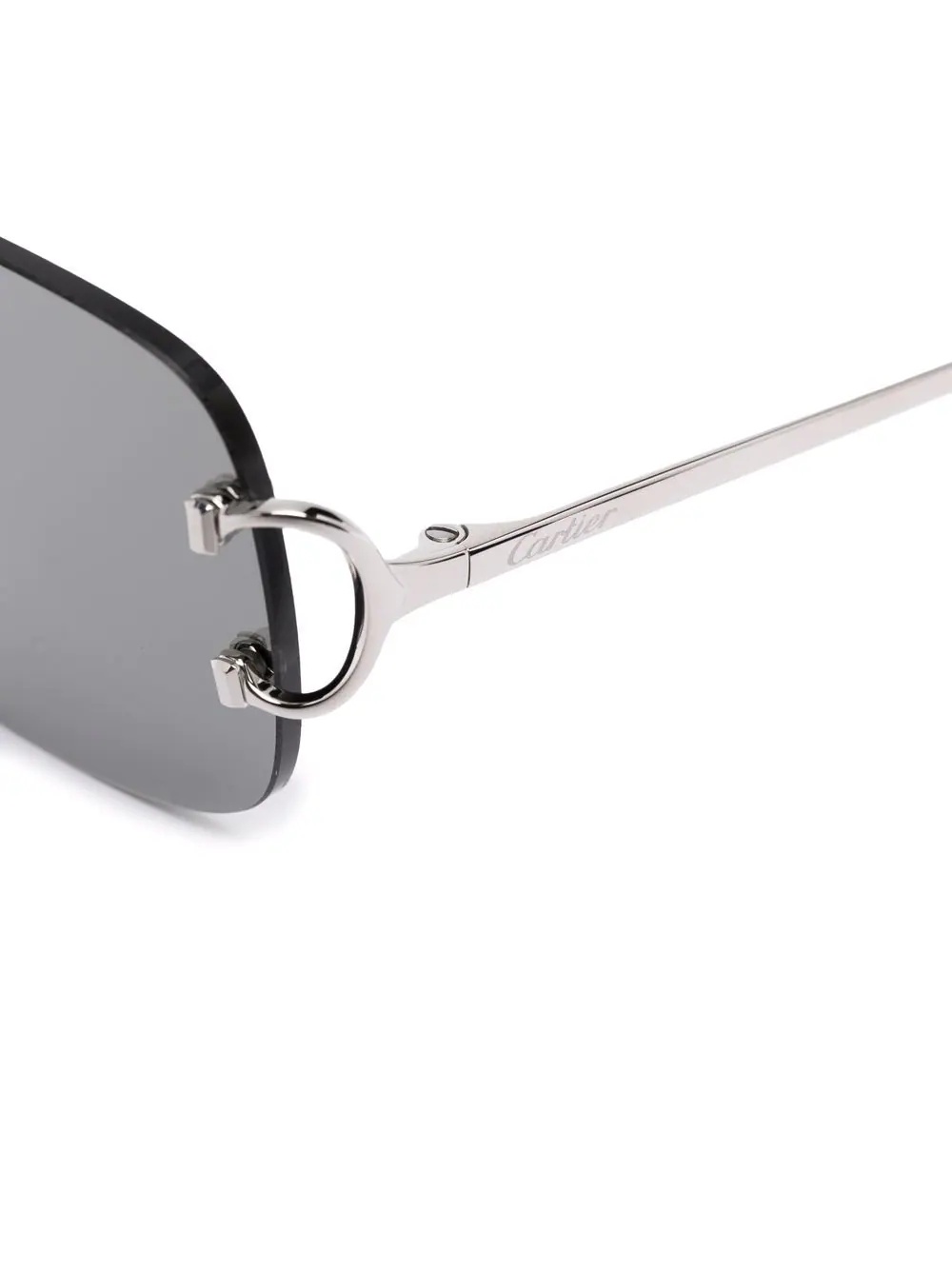 frameless rectangle sunglasses - 3