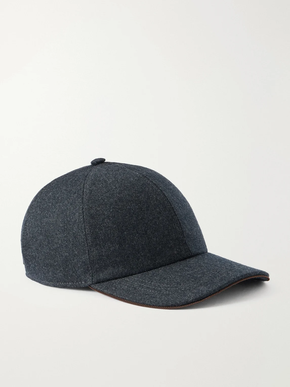 Logo-Appliquéd Wool Cap - 1