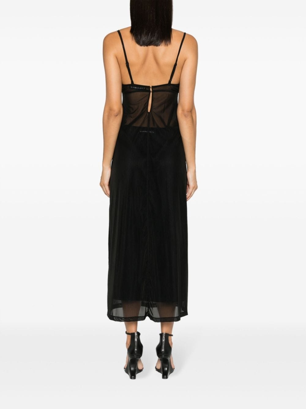 Wire mesh slip dress - 4