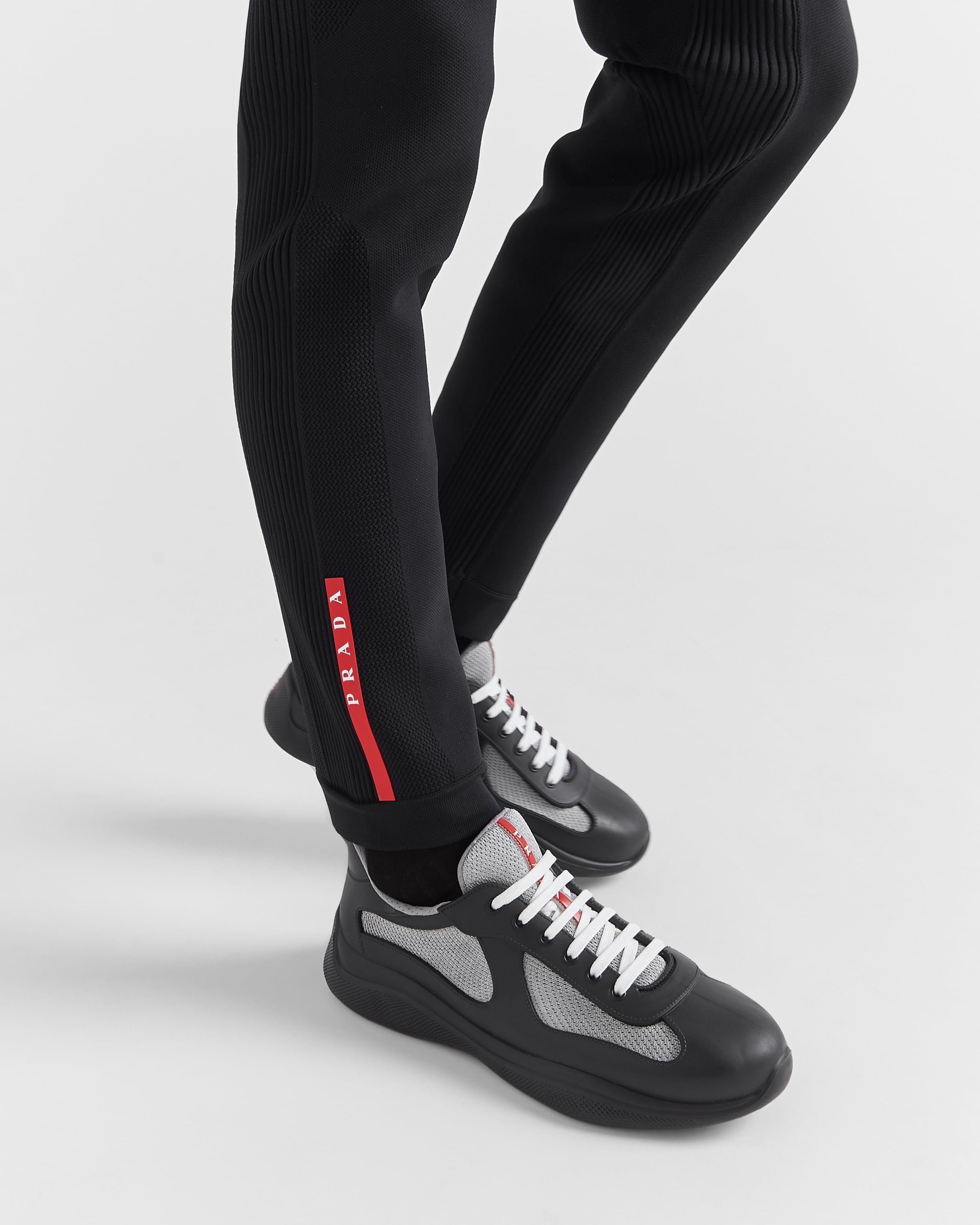 Prada America's Cup Soft rubber and bike fabric sneakers - 3