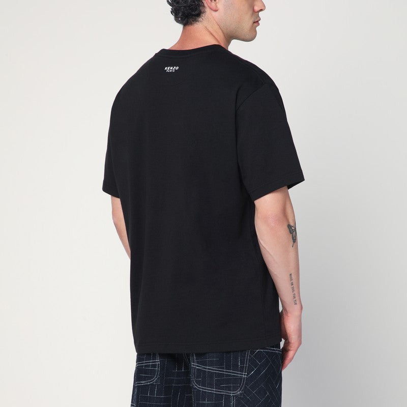 Kenzo Black Crew Neck T-Shirt In Cotton Men - 2