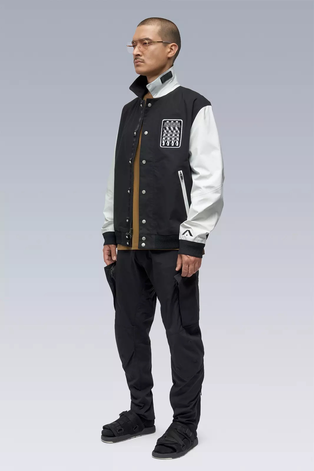 J94-VT 3L Varsity Jacket Black/White - 7