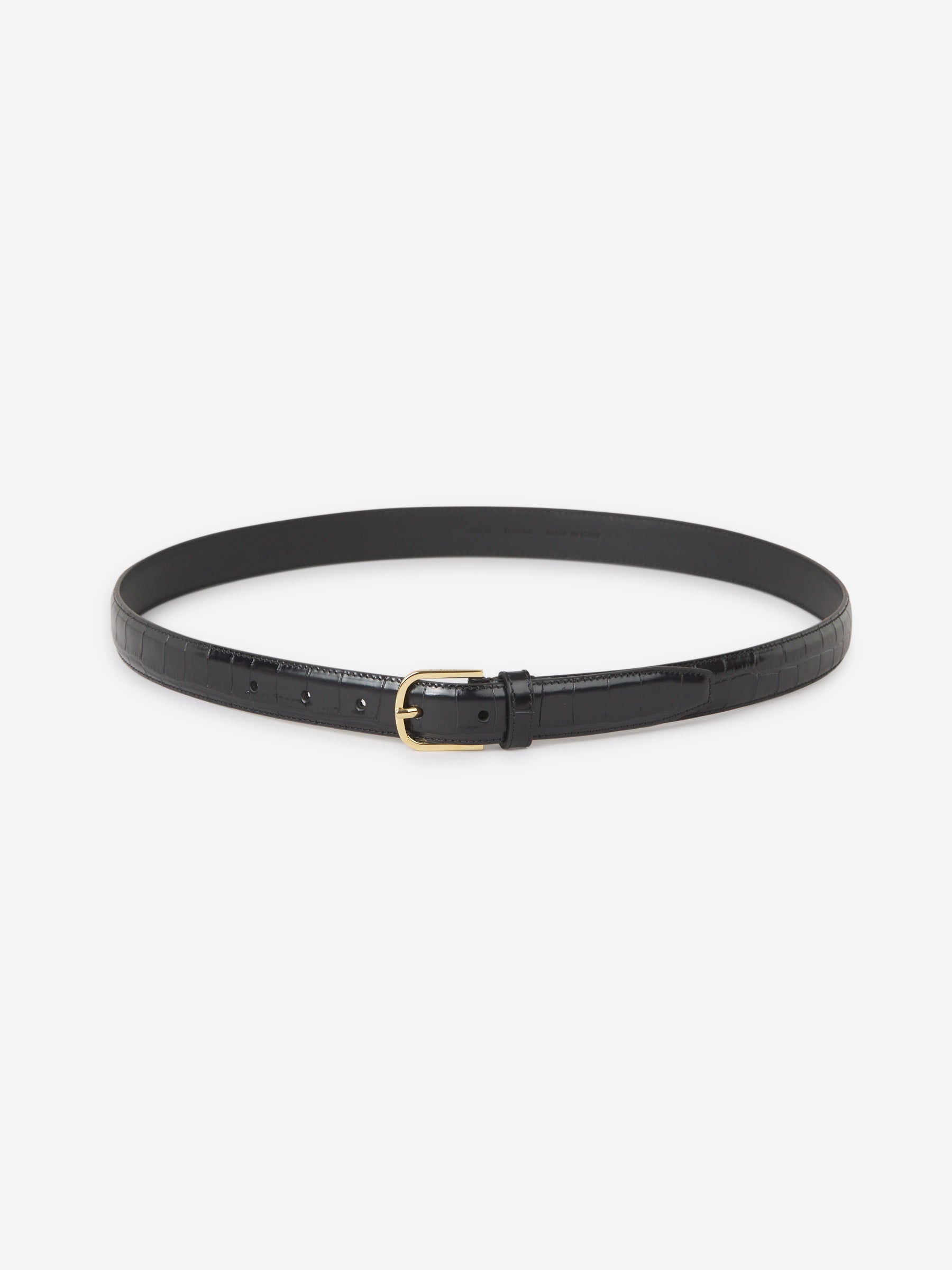 CROCODILE LEATHER BELT - 1
