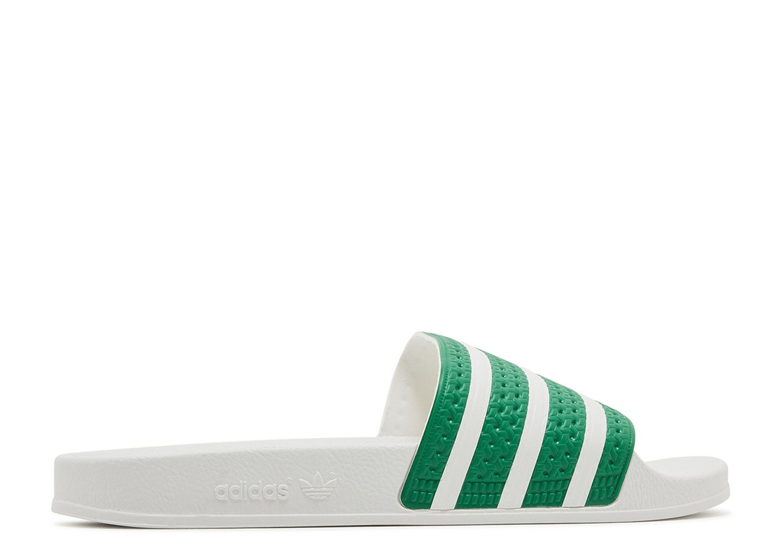 ADILETTE SLIDES 'GREEN WHITE' - 3