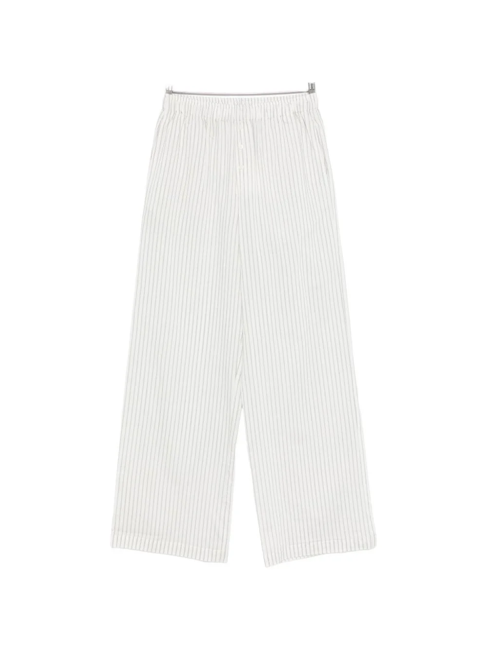stripe-pattern trousers - 1