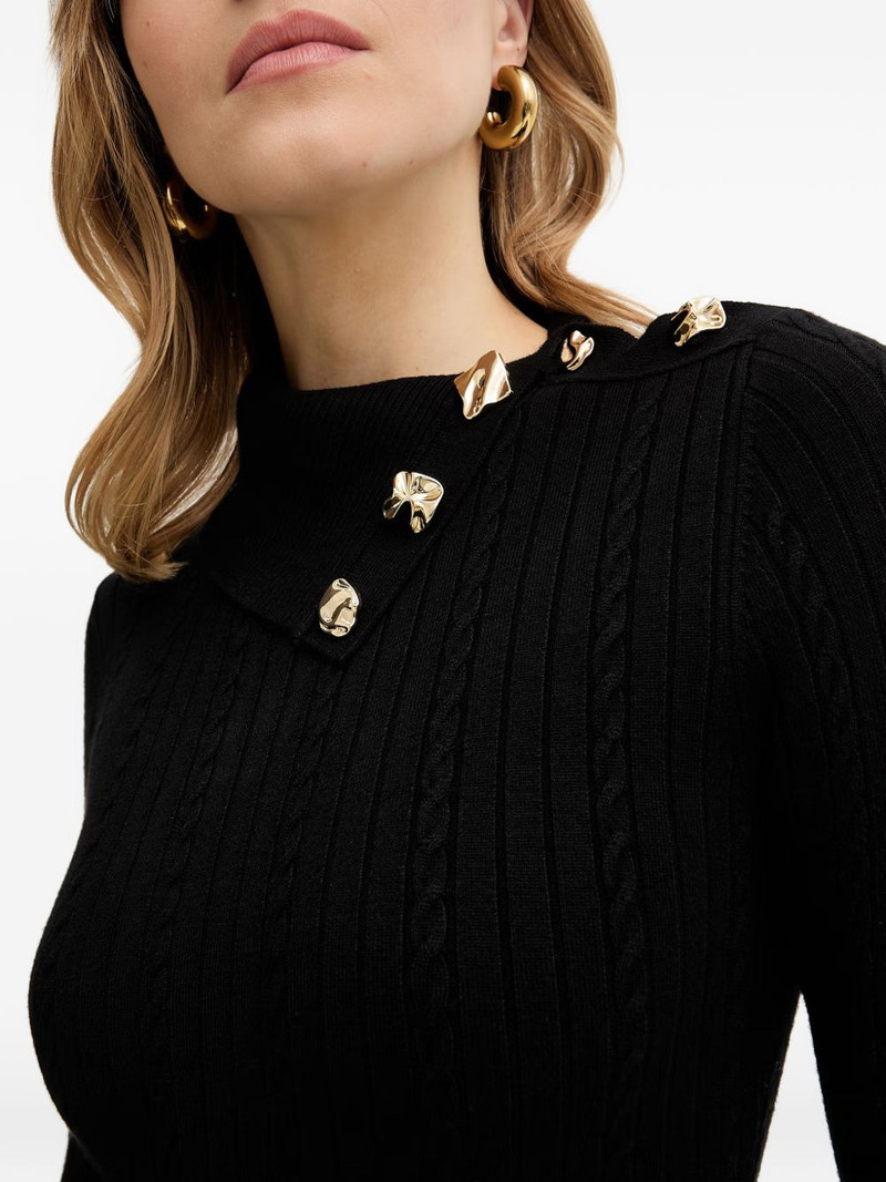 Priscilla button-detail midi dress 5