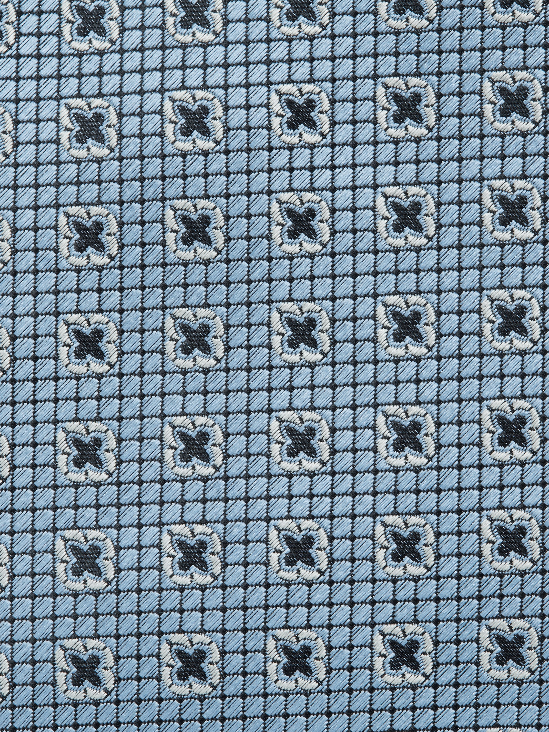 LIGHT BLUE SILK TIE - 2