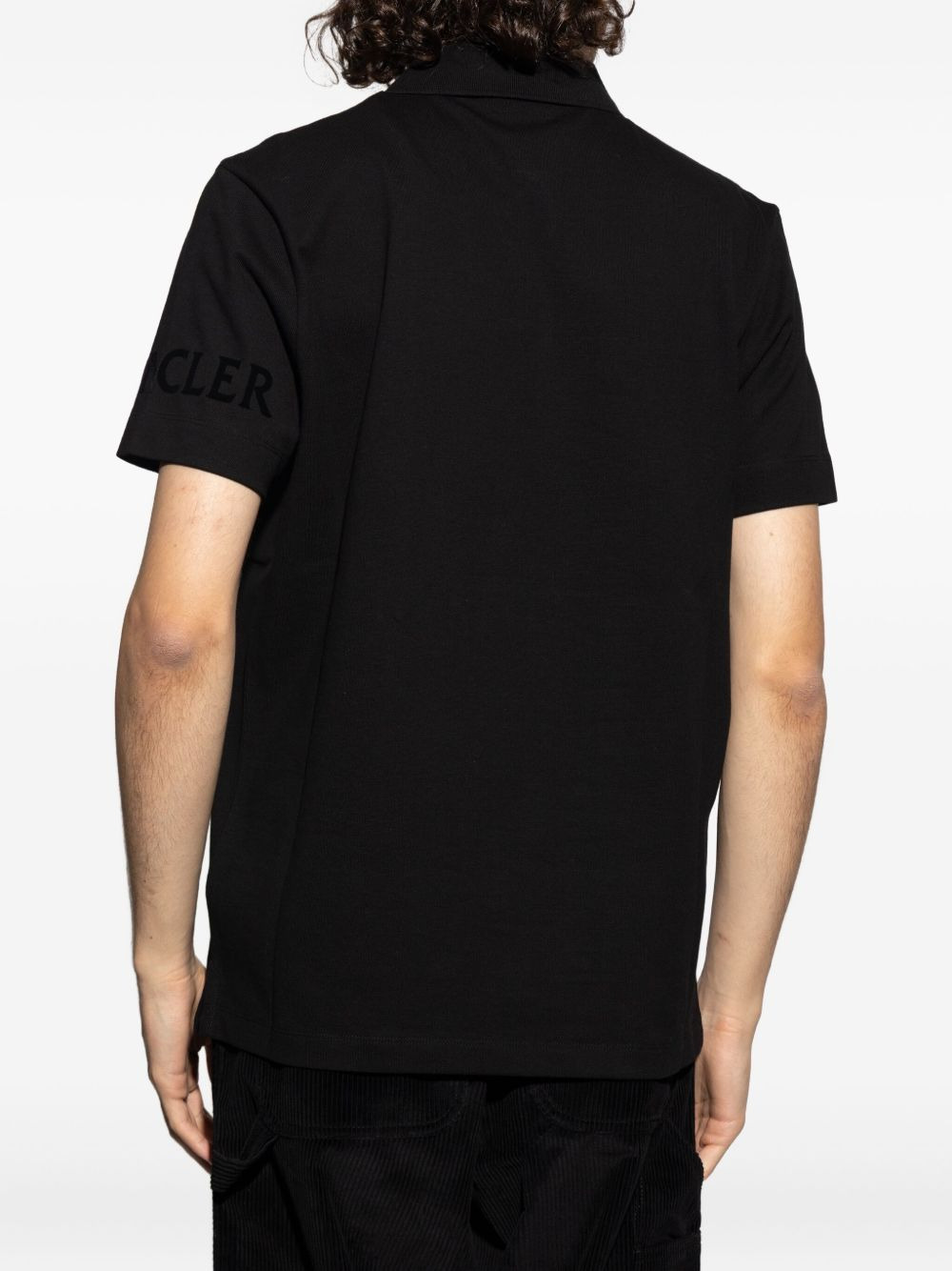 logo-plaque polo shirt - 4