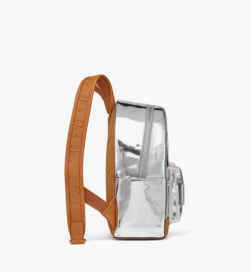 Stark Backpack in Metallic Mirror Leather 3
