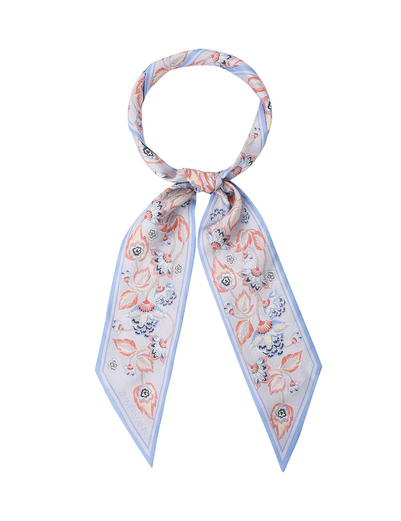 PRINTED SILK RIBBON SCARF 1