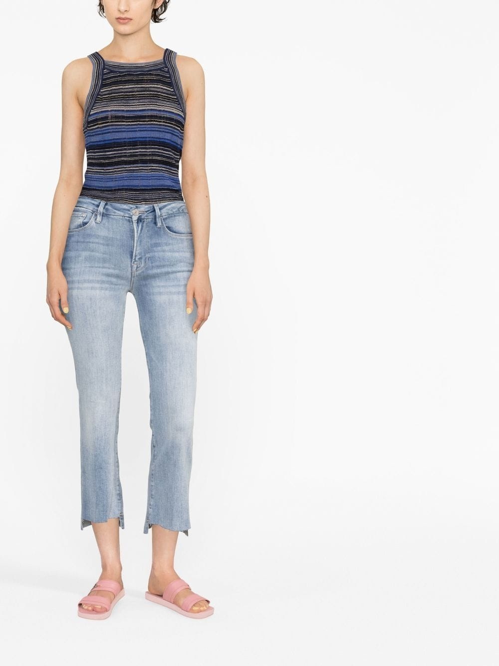 cropped-leg jeans - 2